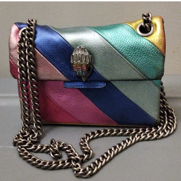 Kurt Geiger London Mini "Kensington" Leather Crossbody Bag - Picture 1 of 14
